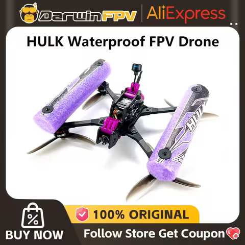 DarwinFPV HULK Cinematic Waterproof FPV Drone 5 Inch Quadcopters 45A 3-6S AIO 5.8G 40CH 600mW VTX