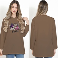 Women's Oversized Long Sleeve Cotton Soft T-Shirt || Comfortable Long Sleeve Women's Streetwear T-Sh