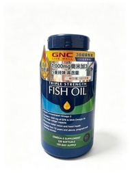 GNC - 3倍超級魚油 (120粒胶囊装) 醒脑护心 平行进口