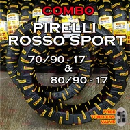 COMBO PIRELLI ROSSO SPORT 80/90-17 & 70/90-17