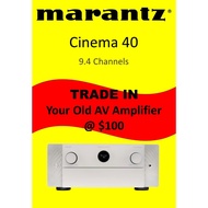 MARANTZ CINEMA 40 Premium 9.4 channel 125-watts-per-channel (SILVER GOLD)