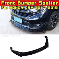 For HONDA CRV 2017-2019 Car Front Bumper Lip Splitter Diffuser Car Accessories Gloss Black Bumper Li