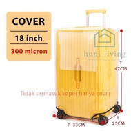 Safitri_nik21 | Luggage Cover Transparent PVC Luggage Cover - 18 inch