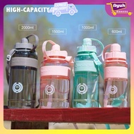 1L/2L 2000ml Water Bottle Large Capacity Bottles Sports Drinking Bottle Outdoor Portable Kettle