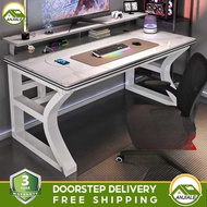 ANJIALE Curved Frame Steel Wood Computer Table E-sport Design Study Table Home Office Table Gaming T