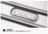 Rimowa logo rimowa metal logo luggage suitcase sticker buy one and get one black and one white globe sticker. Free shipping if you spend 50 yuan or more
