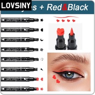 8 Styles Black/Red Double-Headed Eyeliner Seal Waterproof Liquid Eyeliner