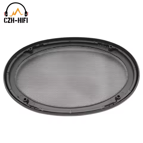 2pcs Speaker Grill Cover 4"x6" 5”x7" 6“x9" Plastic Steel Dust Proof Mesh Cover Decorative Circle fr