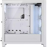 Corsair iCUE 4000D Airflow RGB Tempered Glass Mid-Tower Case, True White