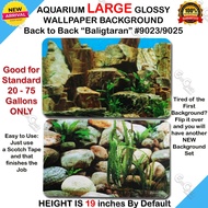 JTC Aquarium Background LARGE "Baligtaran" 9023/9025 Vinyl for 20-75 Gallon(wpp2)Aquarium Wallpaper 
