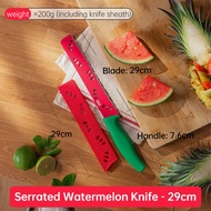 KUHN RIKON มีดผลไม้สแตนเลส มีดแตงโม มีดทำอาหารเคลือบไม่ติด ตัดแตงโมและขนมปัง มีดครัวอเนกประสงค์ออกแบ