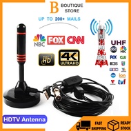 Hd Indoor Amplified Digital Tv Antenna 200 Miles Ultra Hdtv With Amplifier IEC male head