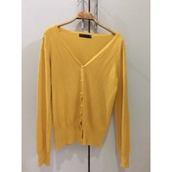 ZARA Yellow Cardigan