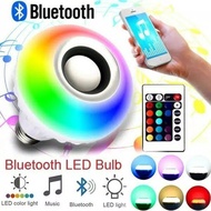 LED BULB LIGHT MUSIC SPEAKER RGB BLUETOOTH/ 9 WATT REMOTE LIGHT