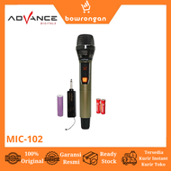 ADVANCE Microphone MIC-102 Profesional Wireless Mic MIC102 MIC 102