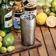 99.9% Pure Titanium Water Cup 01019/Biwei/Double Layer/300ml/Beer Cup/Ultra Light/Acid-Resistant Alk