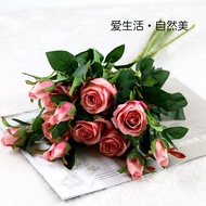 2 Bulgarian Roses Artificial Flowers Living Room Decoration Roses Artificial Flowers Decoration Flow