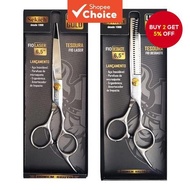 Barber Scissors Set Hair Thinning Scissors Ergonomic Design Silver for Home