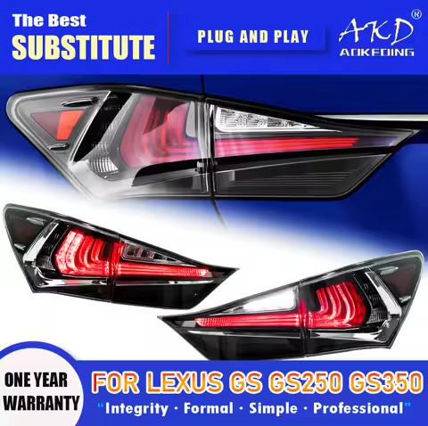 AKD Tail Lamp for Lexus GS GS250 GS350 LED Tail Light 2013-2020 GS200 GS300 GS Rear Fog Brake Turn S