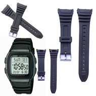 HITAM Casio W-96H Black Watch strap