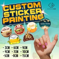 🔥100pcs STICKER 🔥 CUSTOM STICKER PRINTING / MIRRORCOAT STICKER / FAST PRODUCTION / STICKER CUSTOM MU