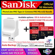 PhotoFast PhotoCube PRO Type-A for iOS &amp; Android and SanDisk Extreme PRO microSD Card Bundle 12BUY Store Collection Express delivery