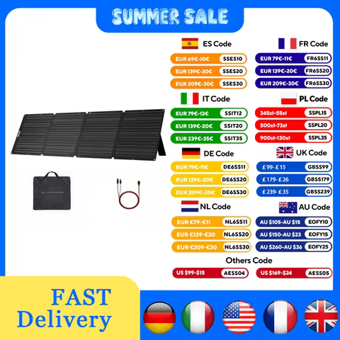 ALLPOWERS Foldable Portable Solar Panel 400W / 200W / 140W / 100W Solar Generator Charger & Solar Ou