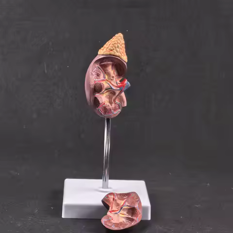 Human Kidney with Adrenal Gland Anatomical Medical Model Urology Anatomy Natural Life Size