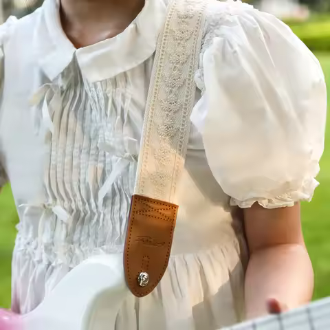 FOALS Guitar Straps Folk Bass Ukulele Universal Thickened and Widened Leather Straps(FL-YYB)