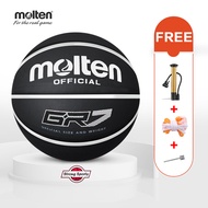 Molten GR7-SHP SHOOT POWER Basketball Size 7 with 8 Panel Design and Rubber Cover (Black)
