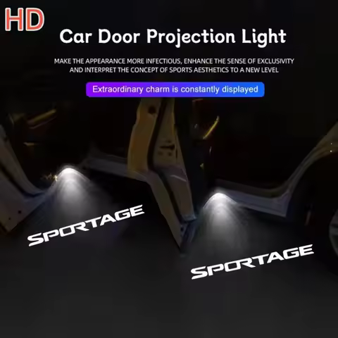 2pcs LED Car Door Ghost Shadow Logo Projector Light For KIA SORENTO Ceed Logo K3 K2 K8 K5 K9 GT Line