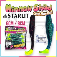 STARLIT MINNOW SHAD SOFT LURE SLIM SWIM SOFT PLASTIC SP FISHING LURE