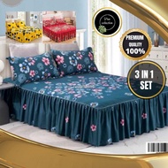 ™✓✥HOT ITEM CADAR BEROPOL PROYU (3 IN1) KING &amp; QUEEN CLASSIC BEDSHEET AVAILABLE | SHIP SAME DAY