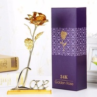 大促！满减优惠！金箔玫瑰花束礼盒送妈妈母亲节礼物闺蜜生日520情人节女友有意义 Big Sale Discount on spending Gold foil rose bouquet gift bo