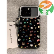 Gm1 Fresh phone Shell Gold Illustration Drop-proof Drop Proof Fit phone 17 16 15 14