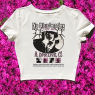KATUN CROP TOP DPR IAN NO BLUEBERRIES | Grapefruit | Crop top | ROCK MUSIC METAL BAND | CROP TEE STY
