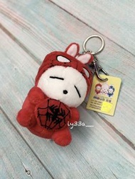 ✴️ 賤兔 Mashimaro x 蜘蛛俠 造型 Spiderman 公仔 毛公仔 吊飾 掛飾 掛件 掛鏈 掛繩 電話繩 鎖匙扣 得意可愛 超萌 人氣角色 動物寵物 兔兔 兔仔 小兔 卡通 電視電影 