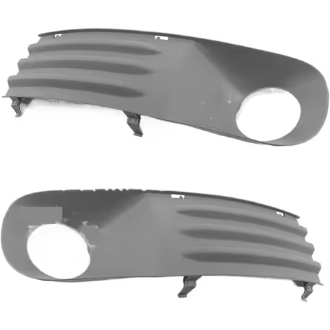 Perfect Match Fog Light Grille for VW T5 2003-2009 Black L/R Fog Lamp Hole Cover 7H0807489B 7H080749