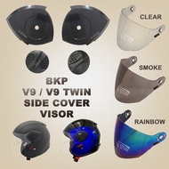 SIDE COVER / VISOR HELMET BKP V9 - CLEAR / SMOKE / RAINBOW