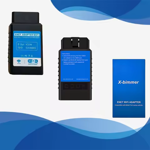 Enet Wifi Adapter for BMW F/G/I Series Obd2 Bluetooth Wifi Compatible with BimmerCode/link,Bootmod3,