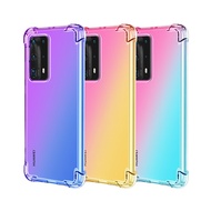 Solid Gradient Color Protective Case Huawei Y6P Y7P Y9S Honor9X 9XPro