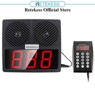 Retekess TD101 Pager Wireless Calling System Restaurant Pager System Queue Loud Speakers 1 3-Number 