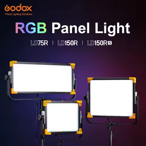 In Stock Godox RGB Panel Light LD75R LD150R LD150RS LED News Live Video Light APP and DMX Control