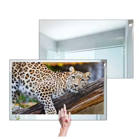 Souria 32 inches 4K UHD Full Touchscreen Smart Mirror Android Smart Waterproof LED TV for Bathroom S