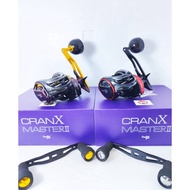 OPASS CRANX MASTER II SW ( FREE SHIRT, LINE & GIFTS ) REEL + DOUBLE KNOB HANDLE