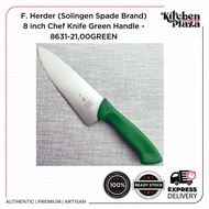F.Herder (Solingen Spade Brand)  8 inch Chef Knife Green Handle -  8631-21,00GREEN