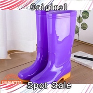 JH5 Waterproof Velvet Rain Boots - Mid-Tube Design for Women - Fashionable Overshoes with Anti-Slip 