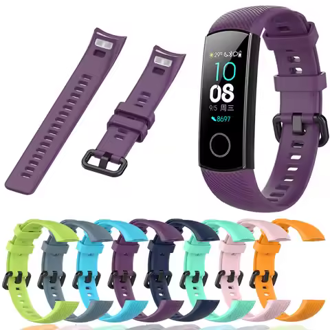 Silicone Watchband For Honor Band 4 5 Strap Smart Accessories Replacement Wristbands Strap For Honor