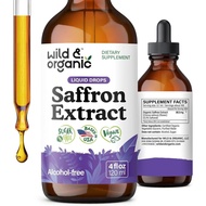 Wild&OrganicSaffrons88.5mg-5-MonthSupply-SaffronExtractDropsforMood,Focus,EyeSupport-CrocusSativusLi