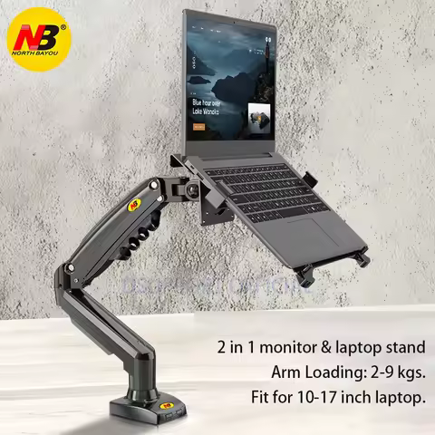 2 in 1 NB NEW F80 + FP-2 for 17-30" Monitor + 10"-17" laptop desktop Holder notebook computer mount 